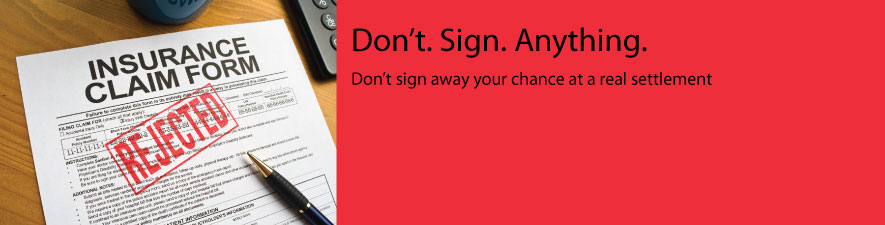 Don't. Sign. Anything.